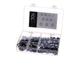 Zestaw pierścieni uszczelniających z NBR i stali MECHANIC RING SET 3, M6–M24, 180 szt.