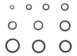 Zestaw pierścieni uszczelniających z NBR i stali MECHANIC RING SET 3, M6–M24, 180 szt.
