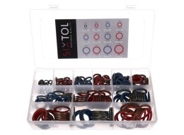 Zestaw uszczelek hydraulicznych z gumowym kołnierzem MECHANIC RING SET 4, 245 szt.