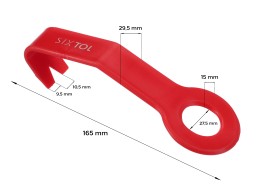 Łopatka demontażowa z oczkiem do tapicerki i wnętrza MECHANIC TRIM ONE 2