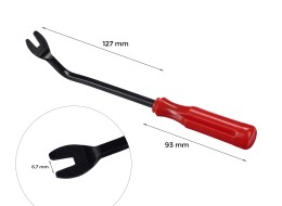 Wygięta krótka widełka do demontażu tapicerki i wnętrza MECHANIC TRIM ONE 13