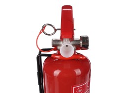 Gaśnica proszkowa FIRE STOP 1 kg, ABC, całometalowa, wraz z metalowym uchwytem