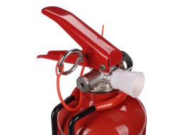 Gaśnica proszkowa FIRE STOP 1 kg, ABC, całometalowa, wraz z metalowym uchwytem