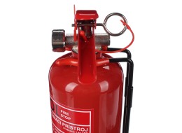 Gaśnica proszkowa FIRE STOP 1 kg, ABC, całometalowa, wraz z metalowym uchwytem