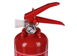 Gaśnica proszkowa FIRE STOP 1 kg, ABC, całometalowa, wraz z metalowym uchwytem
