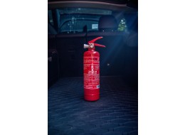 Gaśnica proszkowa FIRE STOP 1 kg, ABC, całometalowa, wraz z metalowym uchwytem