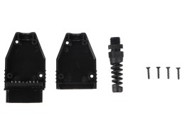 Zástrčka OBD-II s 16 piny pro montáž vlastního kabelu MECHANIC CABLE 29, černá
