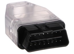 Zástrčka OBD-II s 16 piny pro montáž vlastního kabelu MECHANIC CABLE 30, transparentní