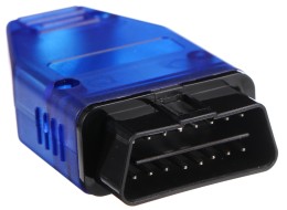 Zástrčka OBD-II s 16 piny pro montáž vlastního kabelu MECHANIC CABLE 31, modrá