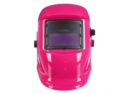 Samozaciemniająca przyłbica spawalnicza WELDING MASK 4, różowa