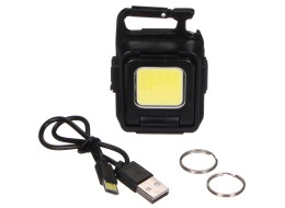 Wielofunkcyjna latarka na klucze z magnesem LAMP KEY 2, 900 lm, COB LED, USB
