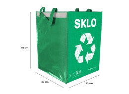 Torby na segregację odpadów SORT EASY 3 BASIC, 30x30x40 cm, 3 x 36 l, 3 szt.