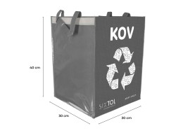 Torba na segregowane odpady SORT EASY METAL, 30x30x40cm, 36l