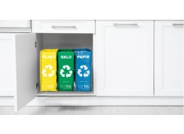 Torby na segregowane odpady SORT EASY 3 SLIM, 18x30x40 cm, 3 x 22 l, 3 szt