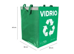 Torba do segregacji SORT EASY VIDRIO ES, 30x30x40cm, 36l