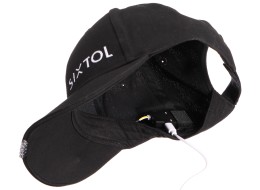 Czapka z daszkiem z lampką LED B-CAP 25 lm, ładowalna, USB, uniwersalny rozmiar, czarna