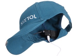 Czapka z daszkiem z lampką LED B-CAP 25 lm, ładowalna, USB, uniwersalny rozmiar, niebieska