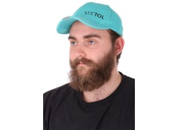Czapka z daszkiem z oświetleniem LED B-CAP 25lm, ładowalna, USB, uniwersalny rozmiar, turkusowa