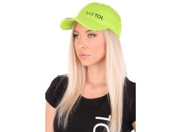 Czapka z daszkiem z lampką LED B-CAP 25lm, ładowalna, USB, uniwersalny rozmiar, fluorescencyjna ziel