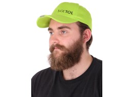 Czapka z daszkiem z lampką LED B-CAP 25lm, ładowalna, USB, uniwersalny rozmiar, fluorescencyjna ziel