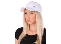 Czapka z daszkiem z oświetleniem LED B-CAP 25 lm, ładowalna, USB, uniwersalny rozmiar, biała