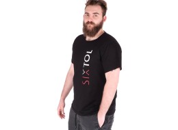 T-shirt męski T-SHIRT, czarny, rozmiar L, 100% bawełna