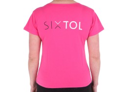 Koszulka damska T-SHIRT, różowa, rozmiar S, 100% bawełna