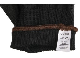 Rękawice robocze z poliestru częściowo powlekane poliuretanem GLOVE PE-PU 9, czarne, rozmiar 9, 6 pa