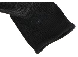 Rękawice robocze z poliestru częściowo zanurzone w poliuretanie GLOVE PE-PU 10, czarne, rozmiar 10
