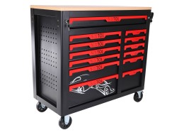 Wózek warsztatowy z narzędziami MECHANIC TROLLEY TITAN 1559, 13 szuflad, 1559 szt. narzędzi