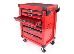 Wózek warsztatowy na narzędzia MECHANIC TROLLEY KEVIN RED, 7 szuflad
