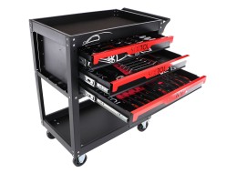 Wózek warsztatowy z narzędziami MECHANIC TROLLEY JASON 115, 3 szuflady, 1 półka, 115 szt. narzędzi