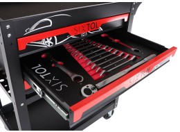 Wózek warsztatowy z narzędziami MECHANIC TROLLEY JASON 115, 3 szuflady, 1 półka, 115 szt. narzędzi