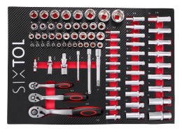 Wózek warsztatowy na narzędzia MECHANIC TROLLEY KEVIN RED 182, 7 szuflad, 182 szt. narzędzi