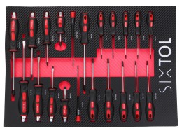 Wózek warsztatowy na narzędzia MECHANIC TROLLEY KEVIN RED 274, 7 szuflad, 274 szt. narzędzi
