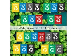 Torba do segregacji SORT EASY CARTA IT, 30x30x40 cm, 36 l