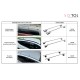 Poprzeczna belka aluminiowa z zamkiem ROOF RACK FIX 1, 120 cm, nośność 90 kg