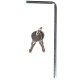 Belka poprzeczna z zamkiem aluminiowa ROOF RACK 120 cm, nośność 90 kg