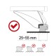 Poprzeczna belka aluminiowa z zamkiem ROOF RACK IN 1, 120 cm, nośność 90 kg