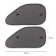Osłona przeciwsłoneczna z przyssawką na boczne okno samochodu CAR SUNSHADE SET 9, 65 x 38 cm, 2 szt.