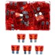 Zestaw nożowych bezpieczników samochodowych MECHANIC FUSE SET 10A, 100 szt.