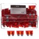 Zestaw nożowych bezpieczników samochodowych MECHANIC FUSE SET 10A, 100 szt.