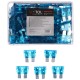 Zestaw nożowych bezpieczników samochodowych MECHANIC FUSE SET 15A, 100 szt.