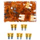 Zestaw nożowych bezpieczników samochodowych MECHANIC FUSE SET 5A, 100 szt.