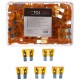Zestaw nożowych bezpieczników samochodowych MECHANIC FUSE SET 5A, 100 szt.