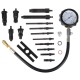 Zestaw do testowania kompresji silników Diesla MECHANIC ENGINE TESTER 19, 0-70 bar, 19 szt.