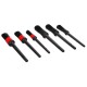 Zestaw precyzyjnych pędzli do czyszczenia auta CAR DETAILING BRUSH 6, 6 szt.