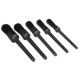 Zestaw twardych precyzyjnych pędzli do czyszczenia samochodu CAR DETAILING BRUSH 5 HARD, 5 szt.