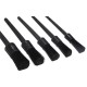Zestaw twardych precyzyjnych pędzli do czyszczenia samochodu CAR DETAILING BRUSH 5 HARD, 5 szt.