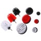 Zestaw szczotek do wiertarki do czyszczenia samochodu CAR DETAILING DRILL BRUSH 9, 9 szt.